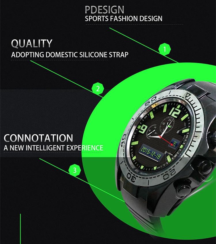 KY007 1.54 inch mens round touch screen android smart watch support calling