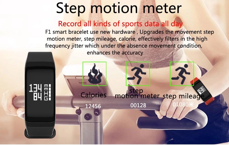 Hot sale 0.66″ OLED BT4.0 healthy smart band fitness tracker with hr blood oxygen