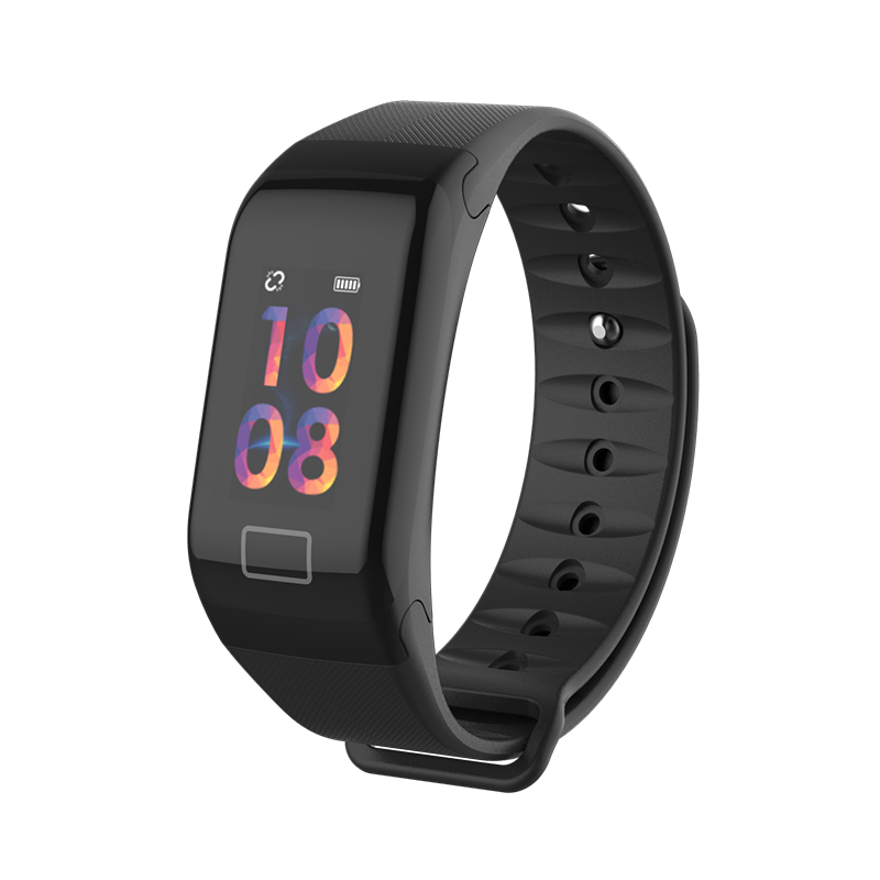 Colorful screen heart rate smart wristband waterproof activity tracker for android ios