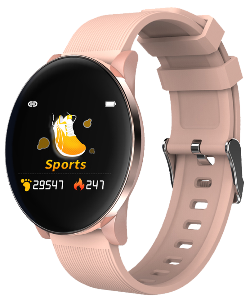 BSCI factory 1.3inch IP67 round health smart watch sports